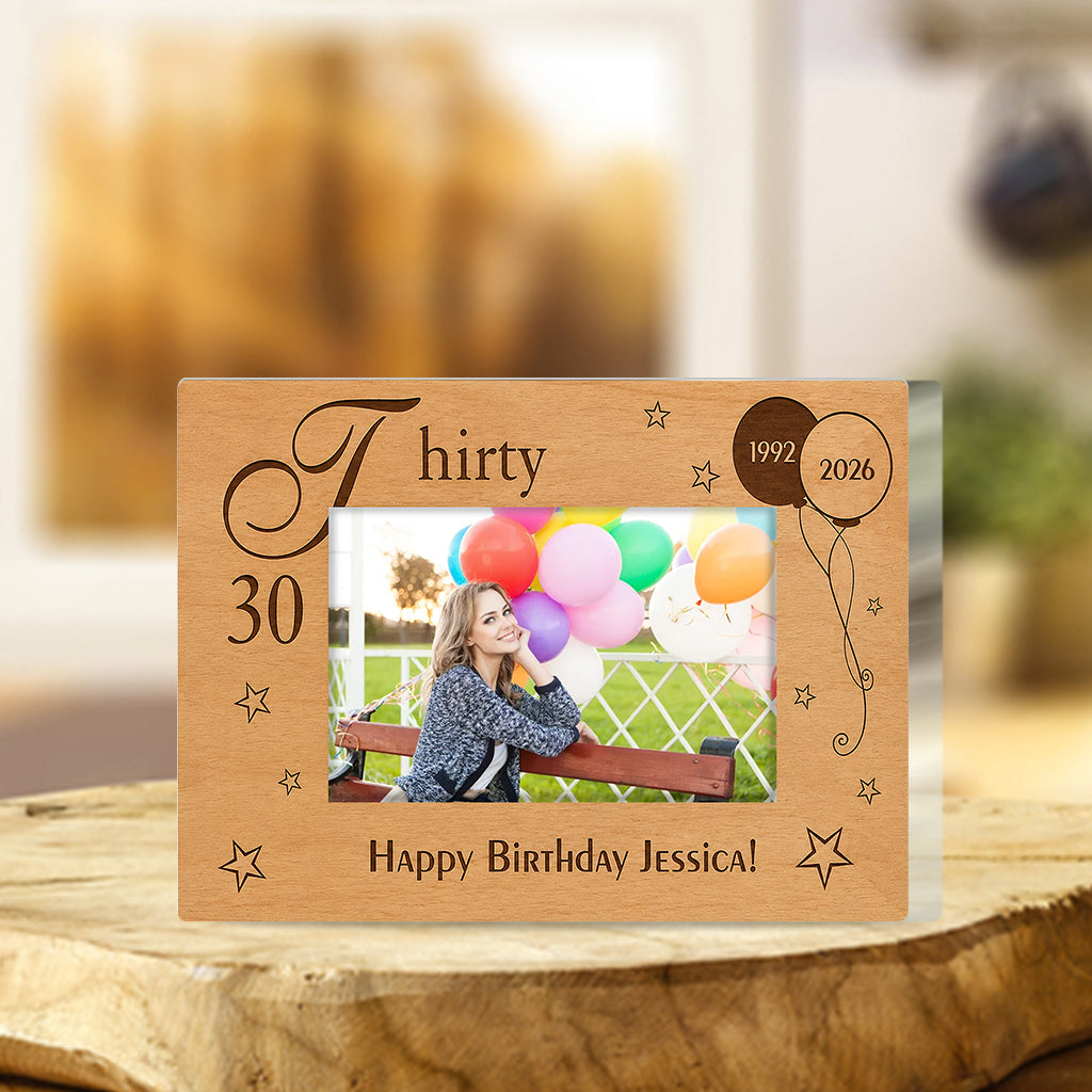 Happy Birthday - Personalized Birthday Custom Shaped Acrylic Plaque