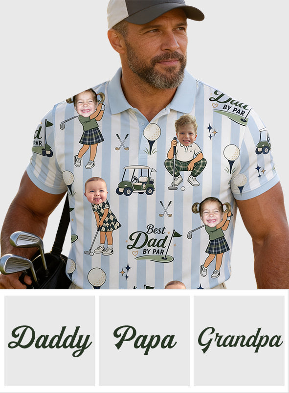 Meilleur Papa Parfait - Polo de Golf Personnalisé
