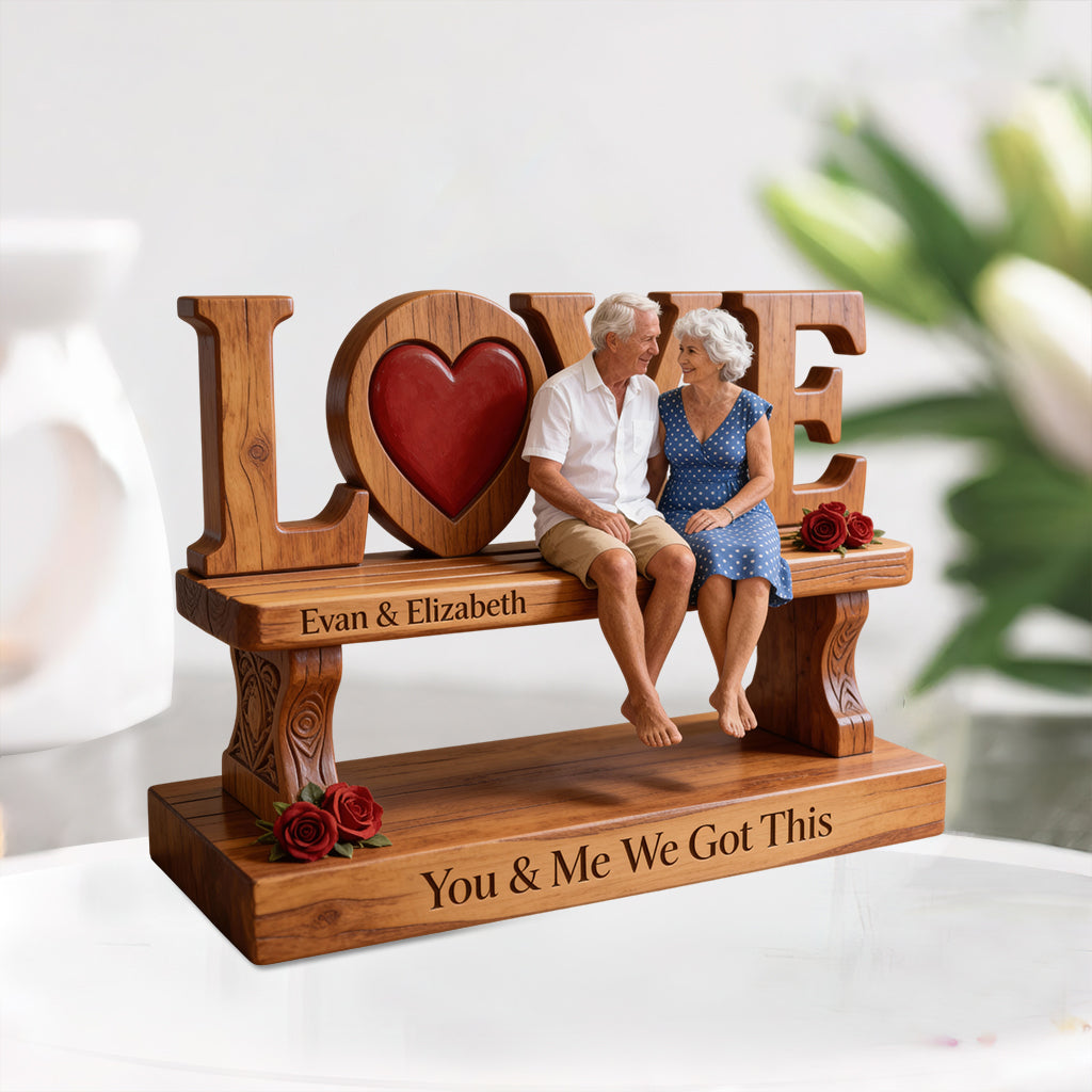 Toi et moi, on gère - Plaque acrylique personnalisée pour couple