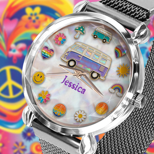 Hippie Souls - Montre-bracelet personnalisée pour femme hippie