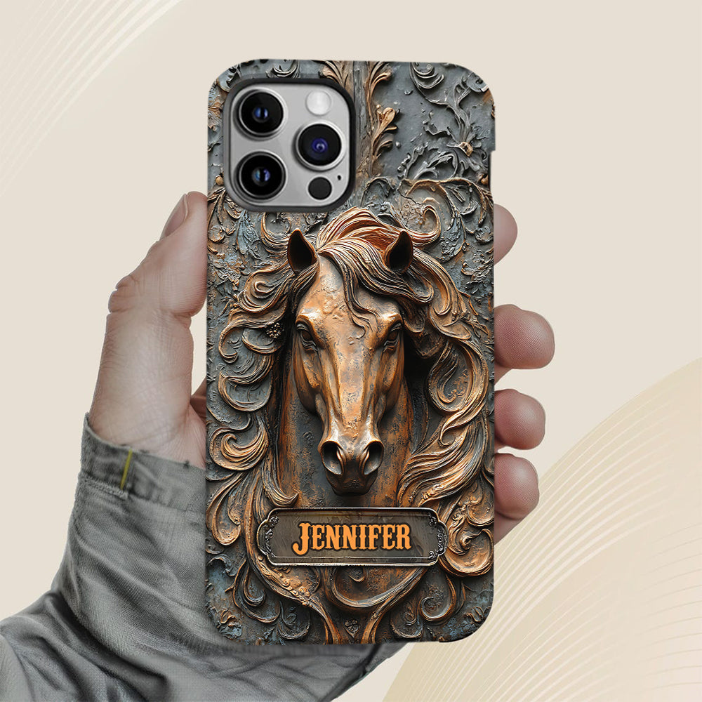 Love Horses - Personalized Horse Full Print Phone Case