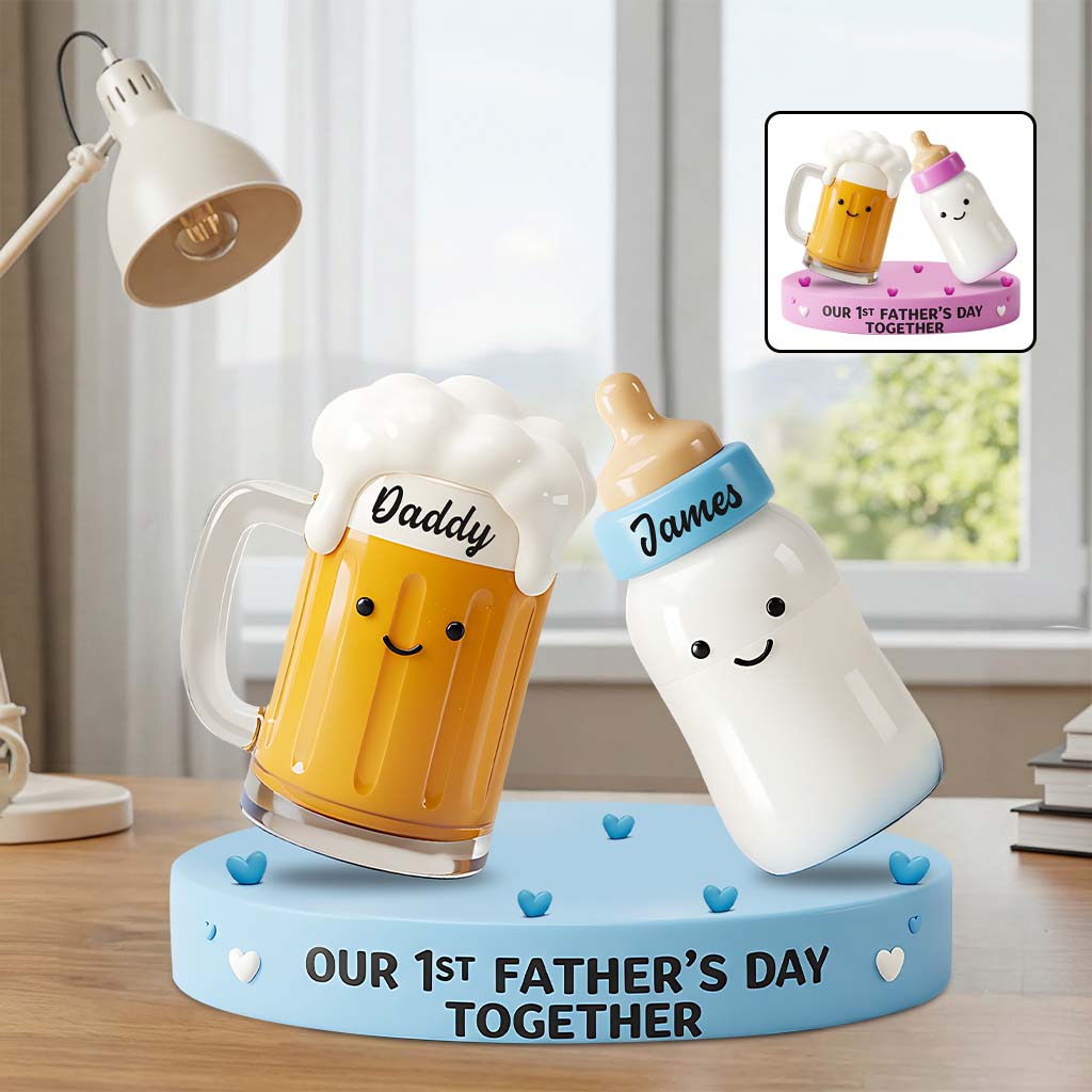 Our 1st Father's Day Together - Personalized Father Custom Shaped Acrylic Plaque