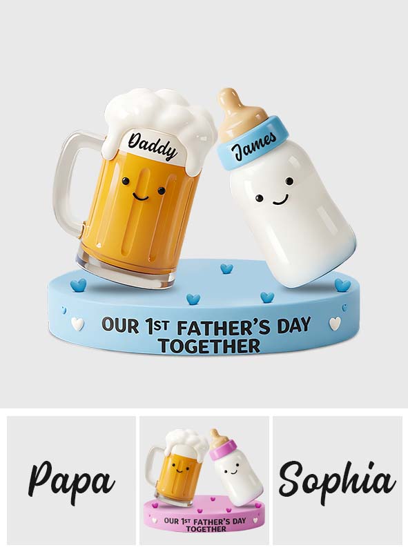 Our 1st Father's Day Together - Personalized Father Custom Shaped Acrylic Plaque