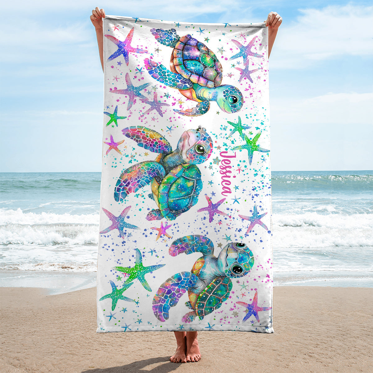 Just A Girl Who Loves Turtle - Personalized Turtle Quick-dry Beach Towel/ Bath Towel