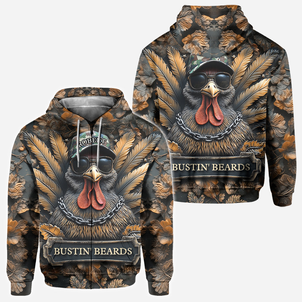 Bustin' Beards - Personalized Hunting All Over Shirt