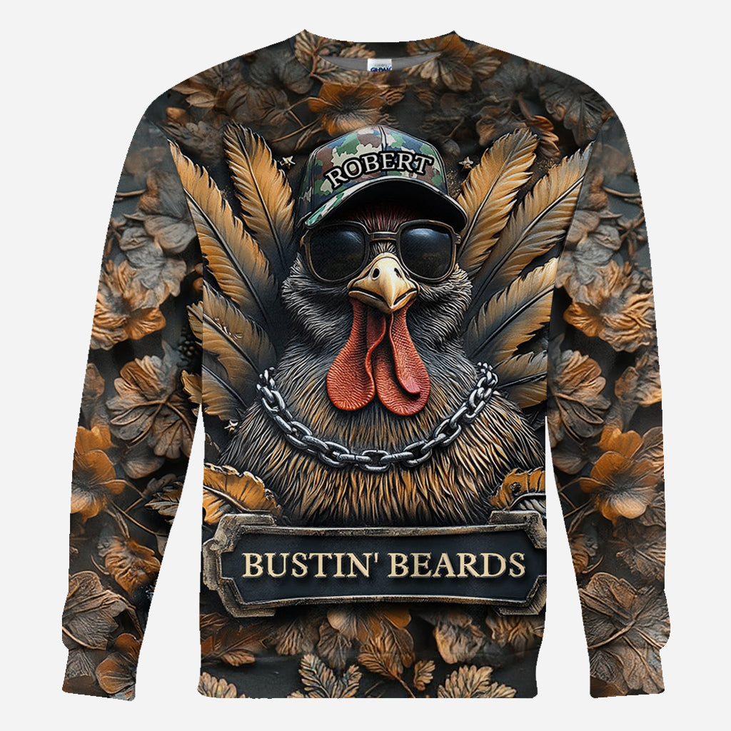 Bustin' Beards - Personalized Hunting All Over Shirt