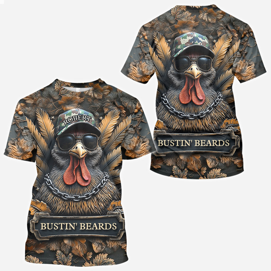 Bustin' Beards - Personalized Hunting All Over Shirt