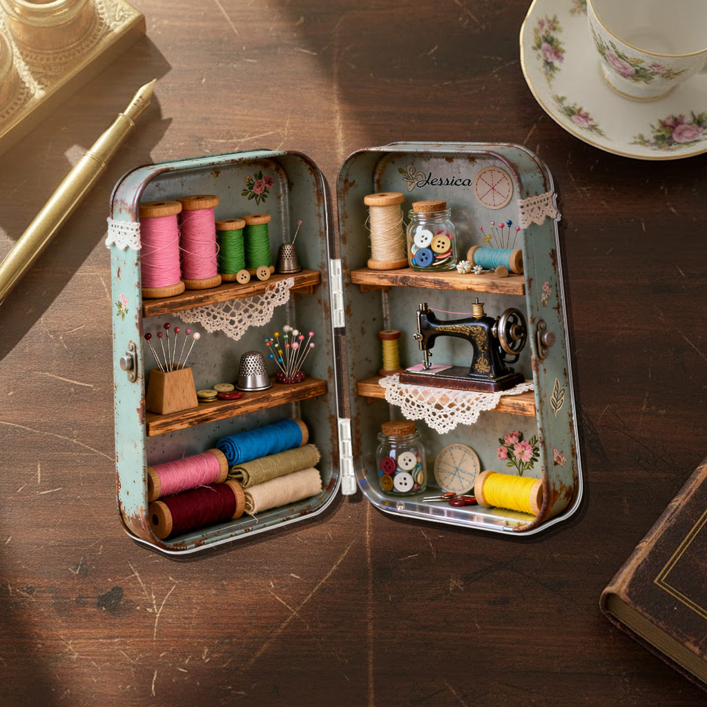 Passion pour la couture - Diptyque acrylique personnalisé