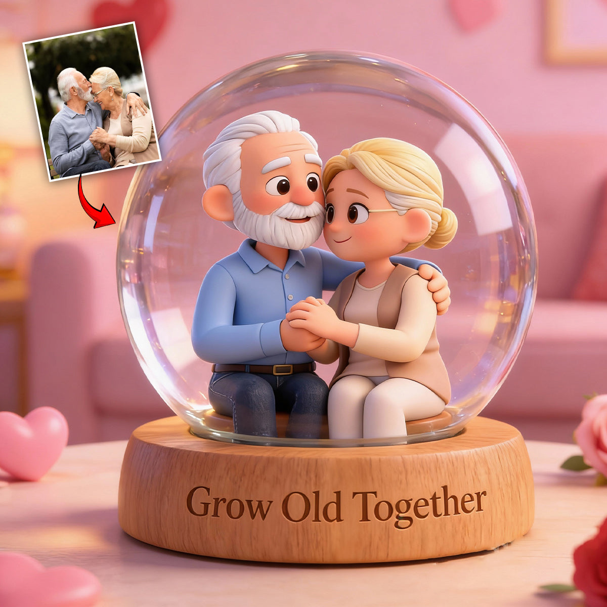 I Love You - Personalized Couple Custom Shaped Acrylic Plaque