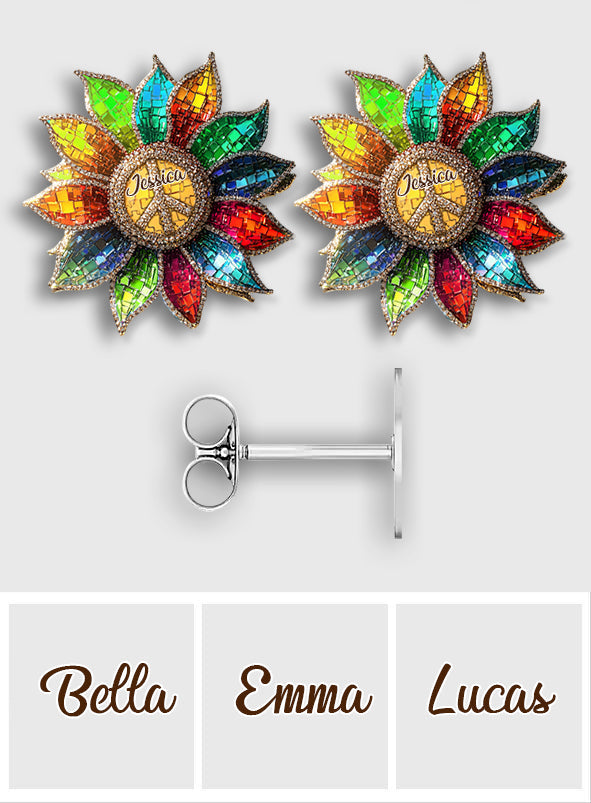 Hippie Soul - Boucles d'oreilles personnalisées Hippie