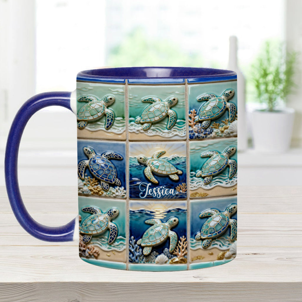 Love Turtle - Personalized Turtle Accent Mug