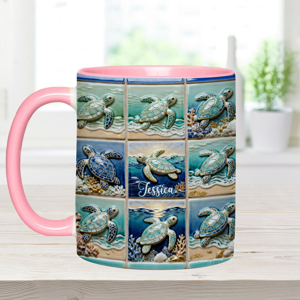 Love Turtle - Personalized Turtle Accent Mug