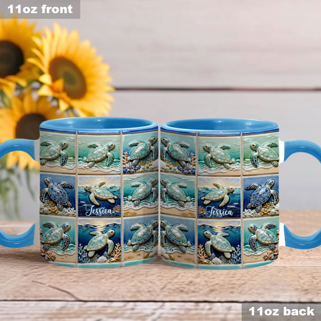 Love Turtle - Personalized Turtle Accent Mug