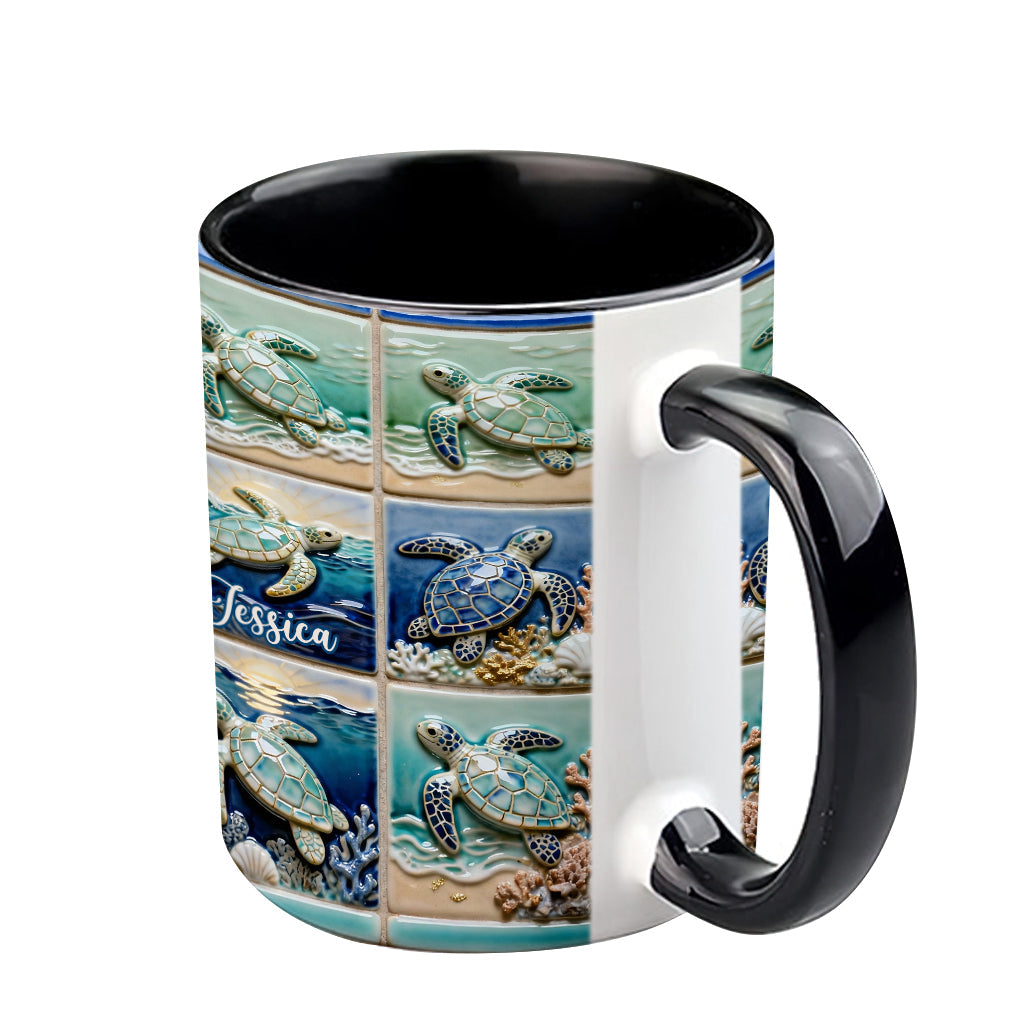 Love Turtle - Personalized Turtle Accent Mug