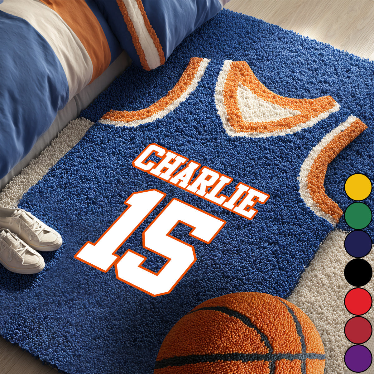Maillot de basketball - Tapis de basketball antidérapant personnalisé