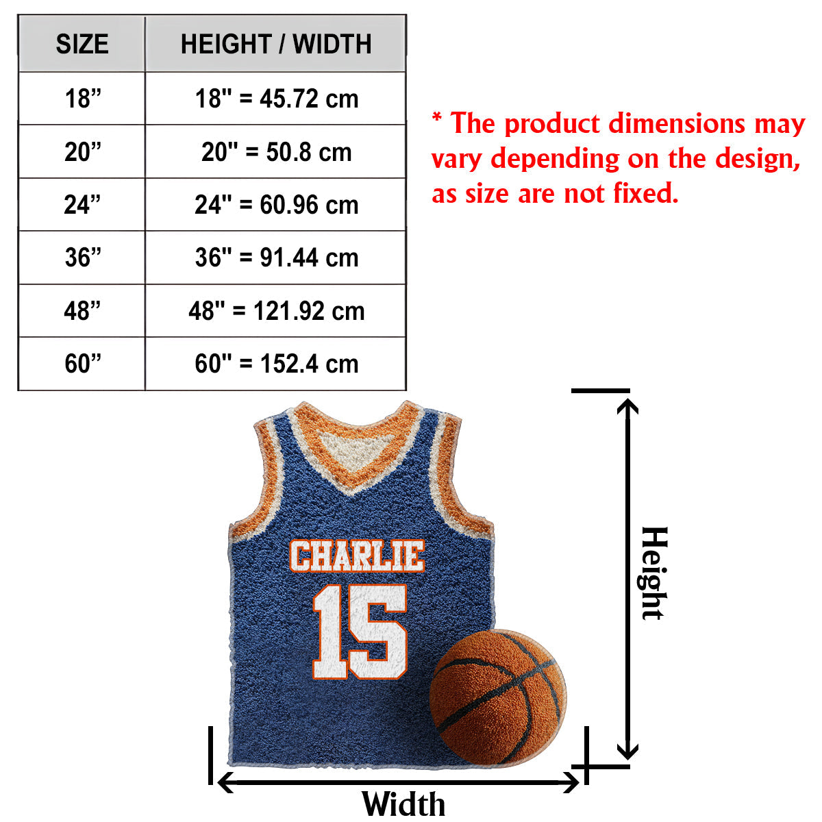 Maillot de basketball - Tapis de basketball antidérapant personnalisé