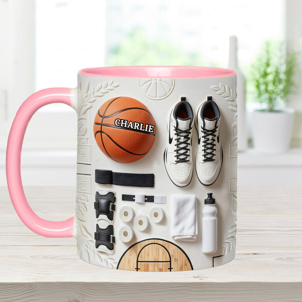 Aimez-vous le basketball ? Mug et sous-verre personnalisés sur le thème du basketball