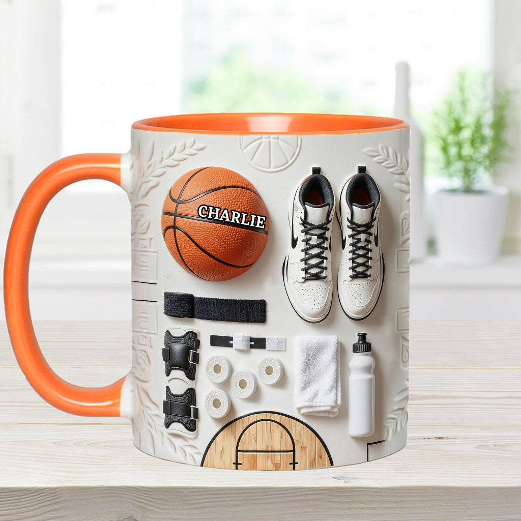Aimez-vous le basketball ? Mug et sous-verre personnalisés sur le thème du basketball