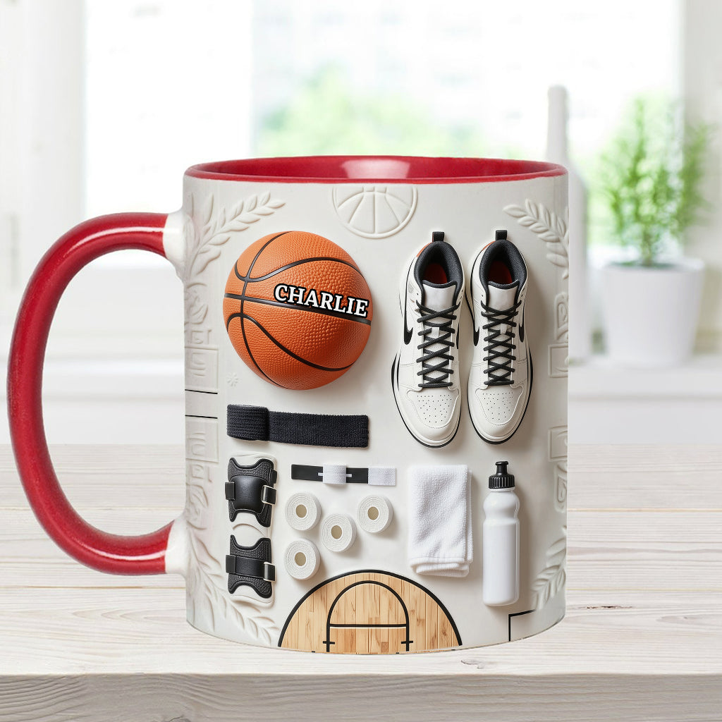 Aimez-vous le basketball ? Mug et sous-verre personnalisés sur le thème du basketball