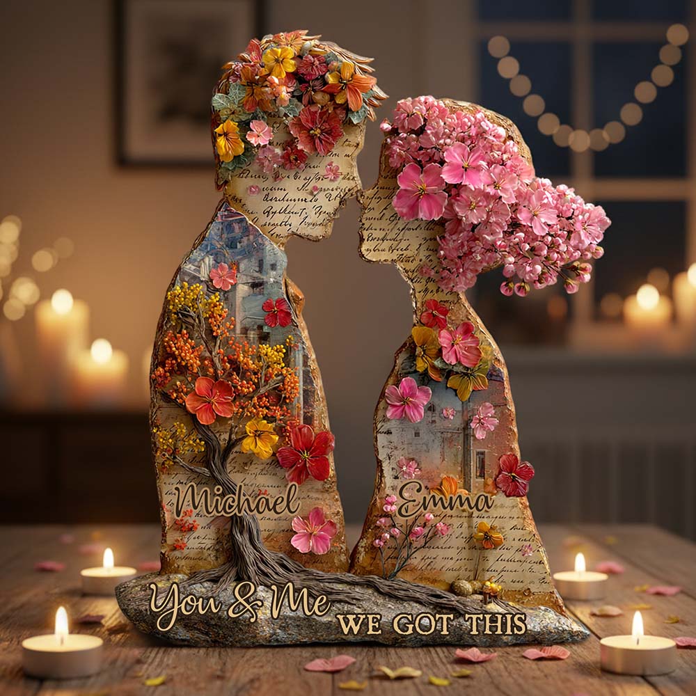 Toi et moi, on gère - Plaque acrylique personnalisée pour couple