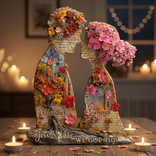 You & Me We Got This - Personalized Couple Custom Shaped Acrylic Plaque