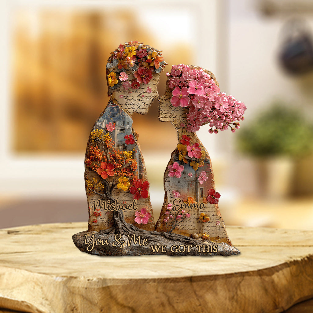 Toi et moi, on gère - Plaque acrylique personnalisée pour couple