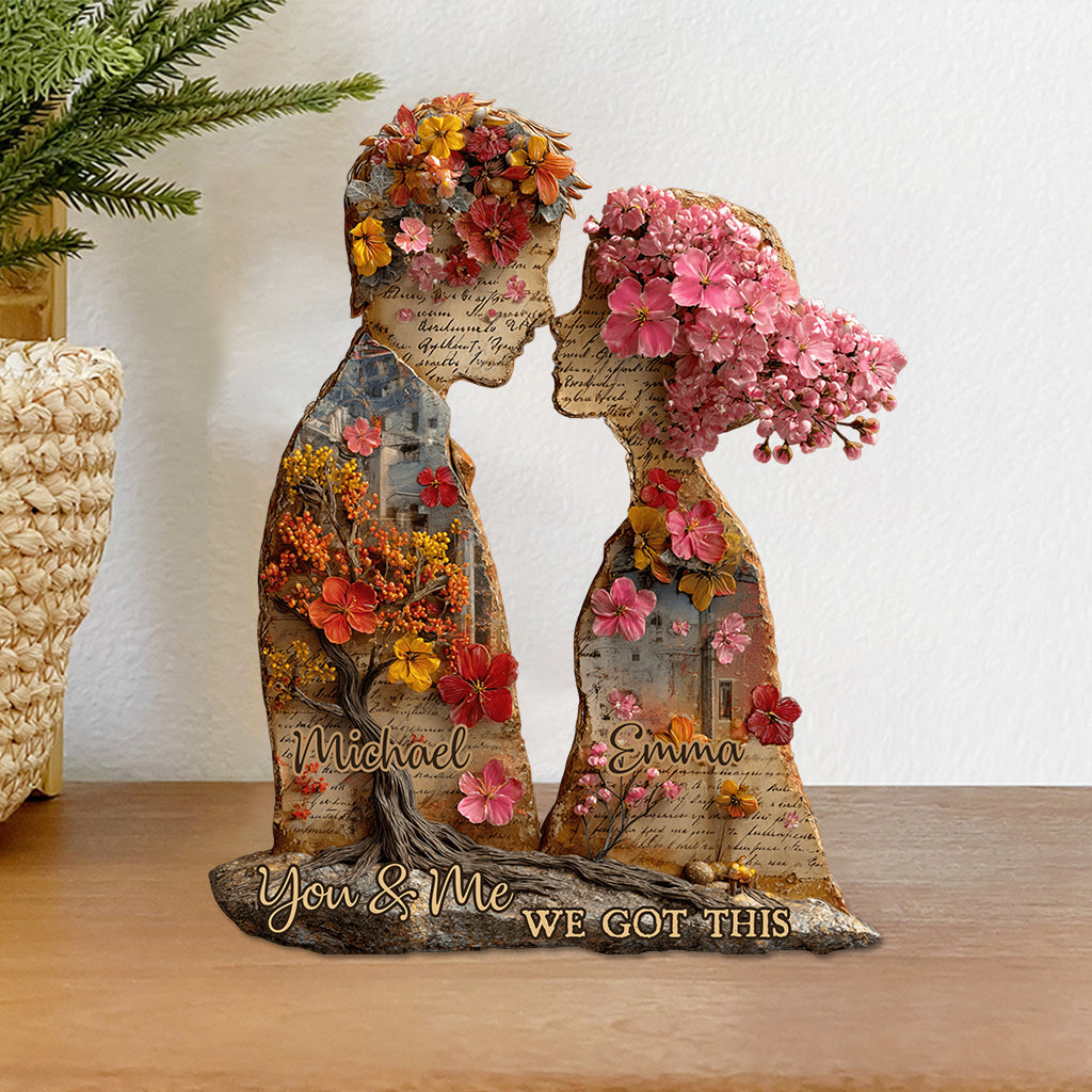 Toi et moi, on gère - Plaque acrylique personnalisée pour couple