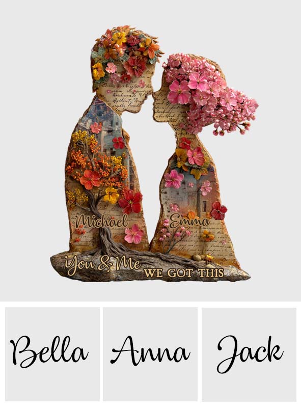 Toi et moi, on gère - Plaque acrylique personnalisée pour couple