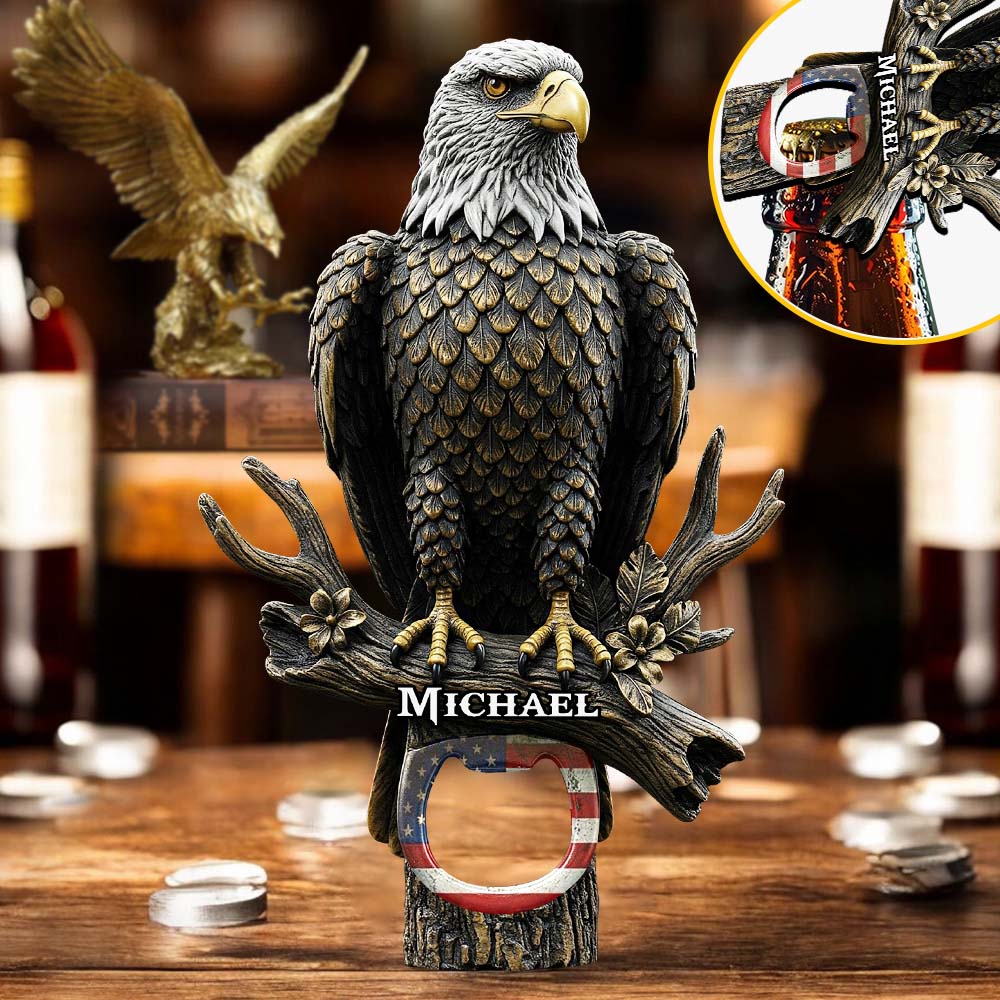 Aigle à tête blanche - Ouvre-bouteille personnalisé Aigle à tête blanche 