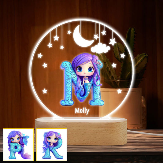 Beautiful Light - Personalized Kid Shaped Plaque Light Base