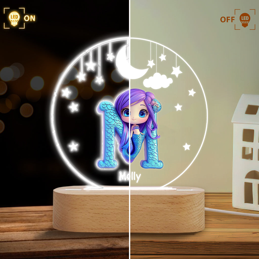 Beautiful Light - Personalized Kid Shaped Plaque Light Base