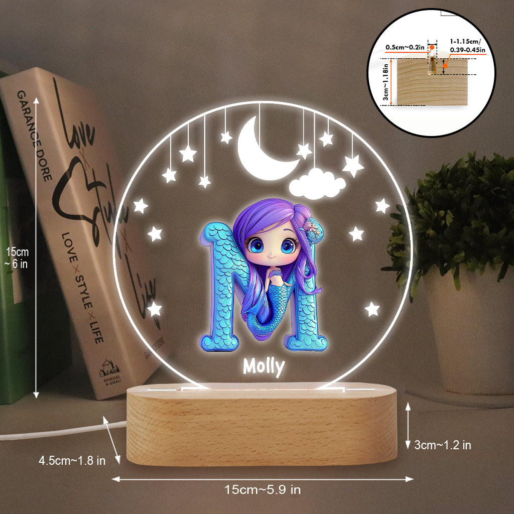 Beautiful Light - Personalized Kid Shaped Plaque Light Base