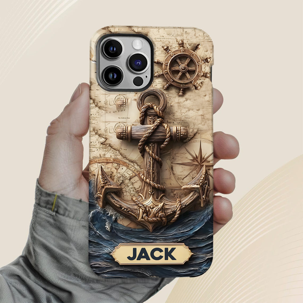 Fier marin - Coque de téléphone personnalisée avec impression intégrale sur le thème de la navigation