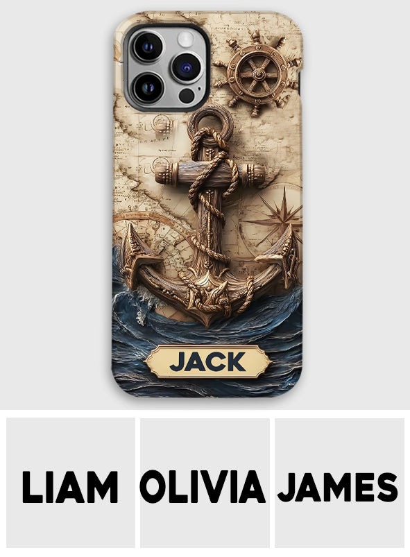 Fier marin - Coque de téléphone personnalisée avec impression intégrale sur le thème de la navigation