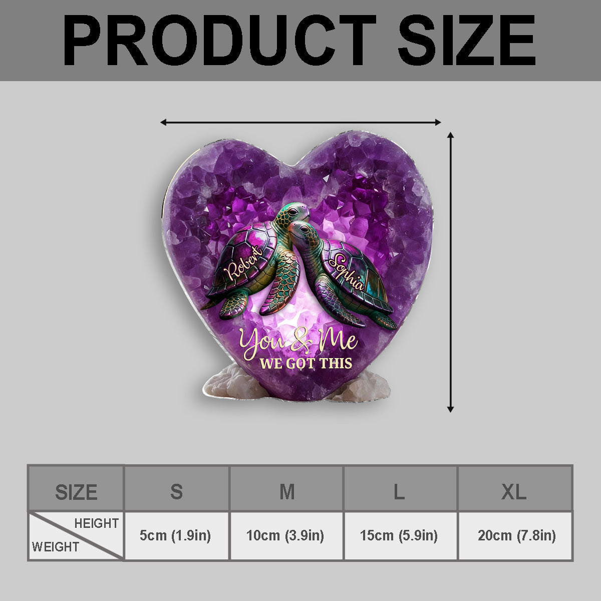 You & Me We Got This - Personalized Turtle Pocket Hug Card