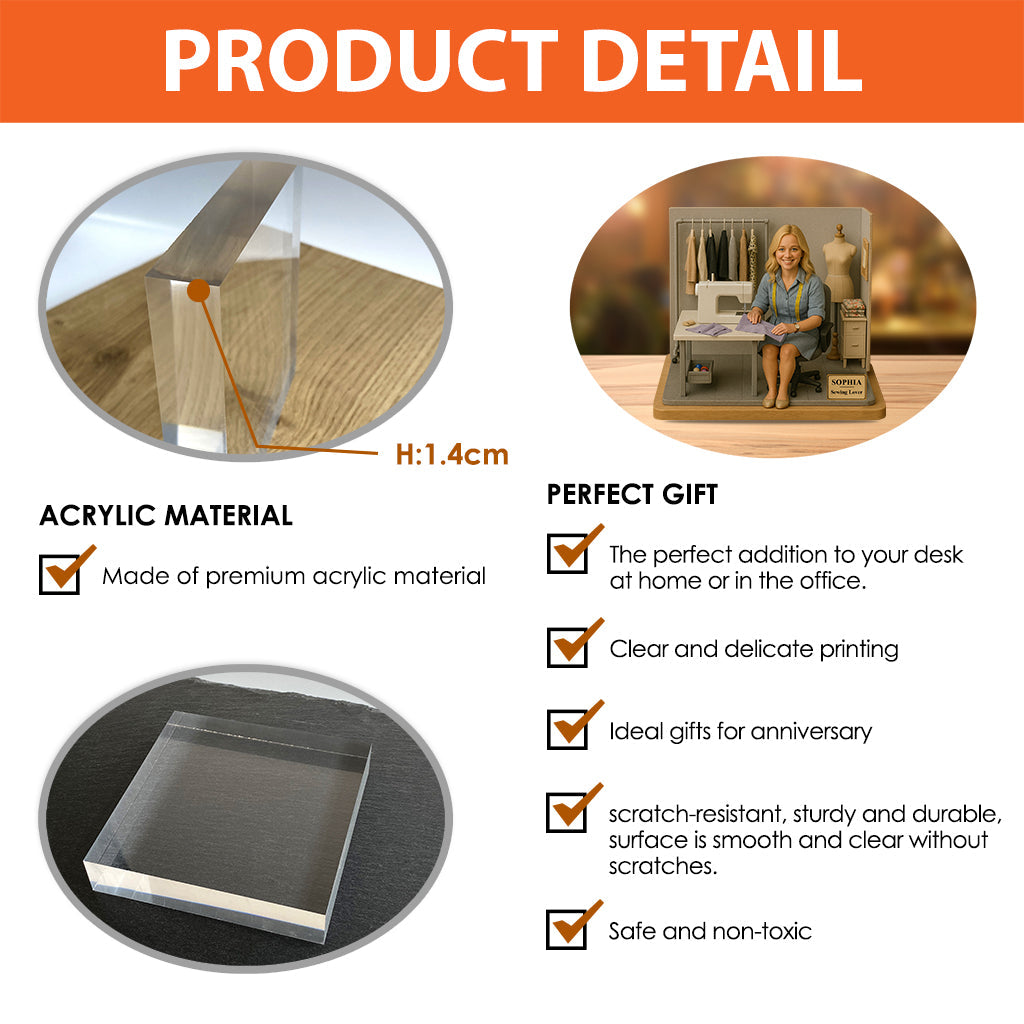 Figurine personnalisée à partir d'une photo - Plaque acrylique personnalisée en forme sur mesure
