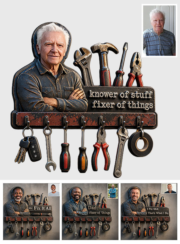 Idée Cadeau pour la Fête des Pères - Porte-Clés Personnalisé en Bois