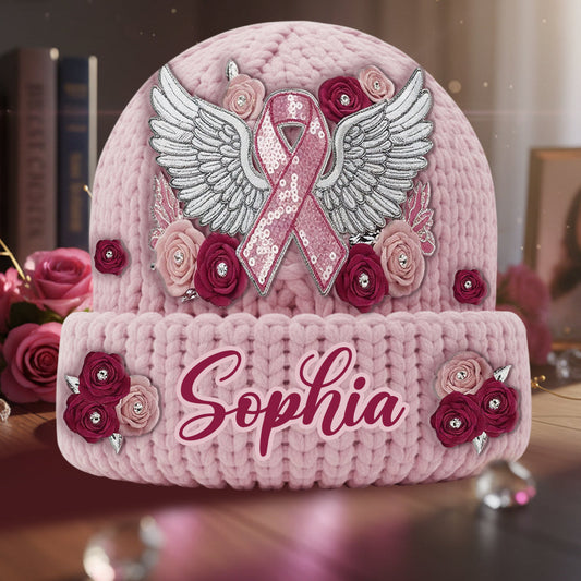 Nous portons du rose - Bonnet personnalisé pour la sensibilisation au cancer du sein