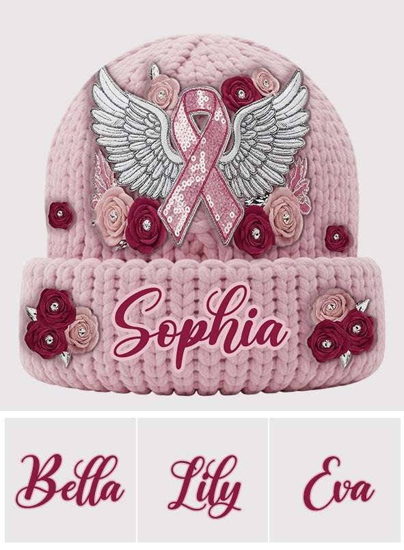 We Wear Pink - Personalized Breast Cancer Awareness Beanie Hat