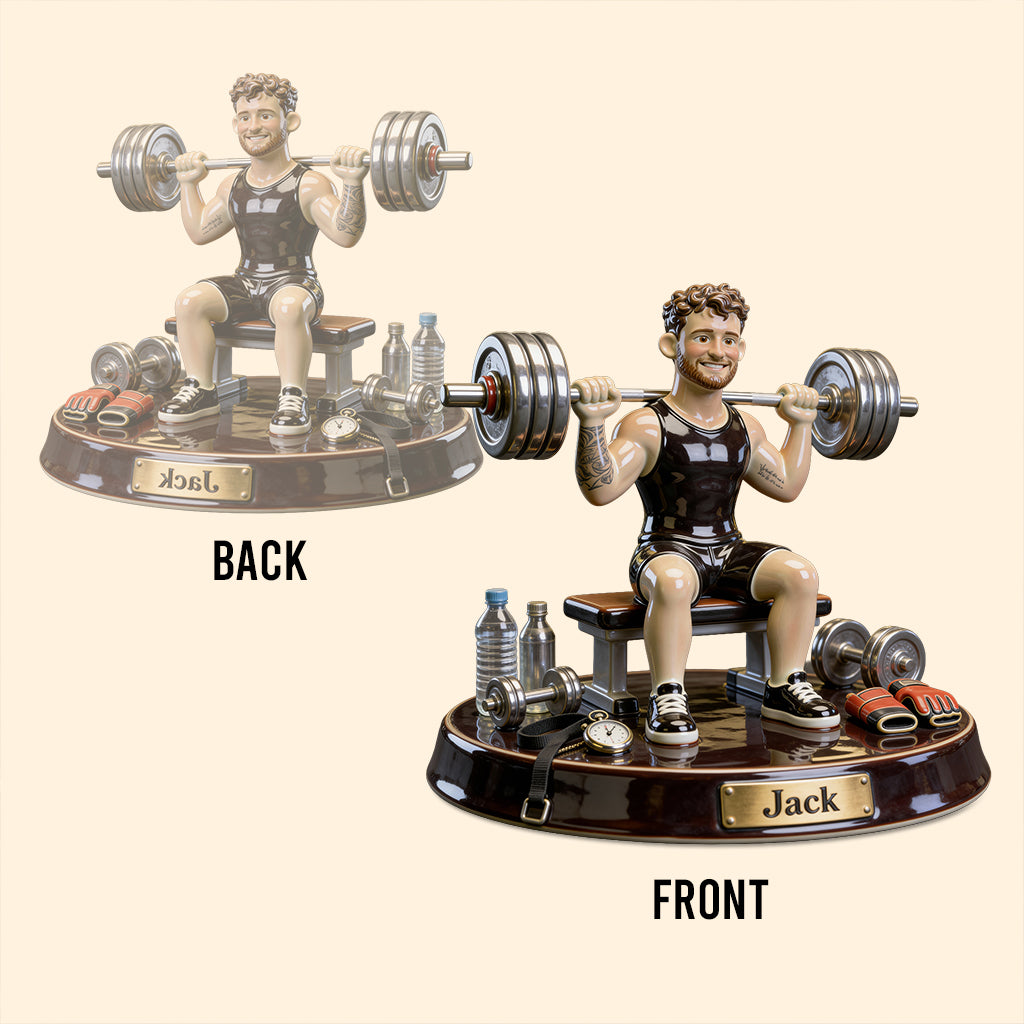 No Pain No Gain - Personalized Fitness Custom Shaped Acrylic Plaque