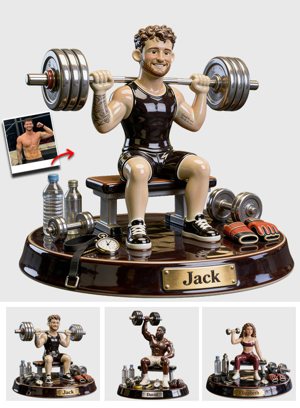 No Pain No Gain - Personalized Fitness Custom Shaped Acrylic Plaque