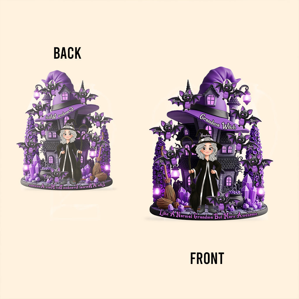 The Most Amazing Witch Gift For Mom, Grandma,... - Personalized Mother Custom Shaped Acrylic Plaque