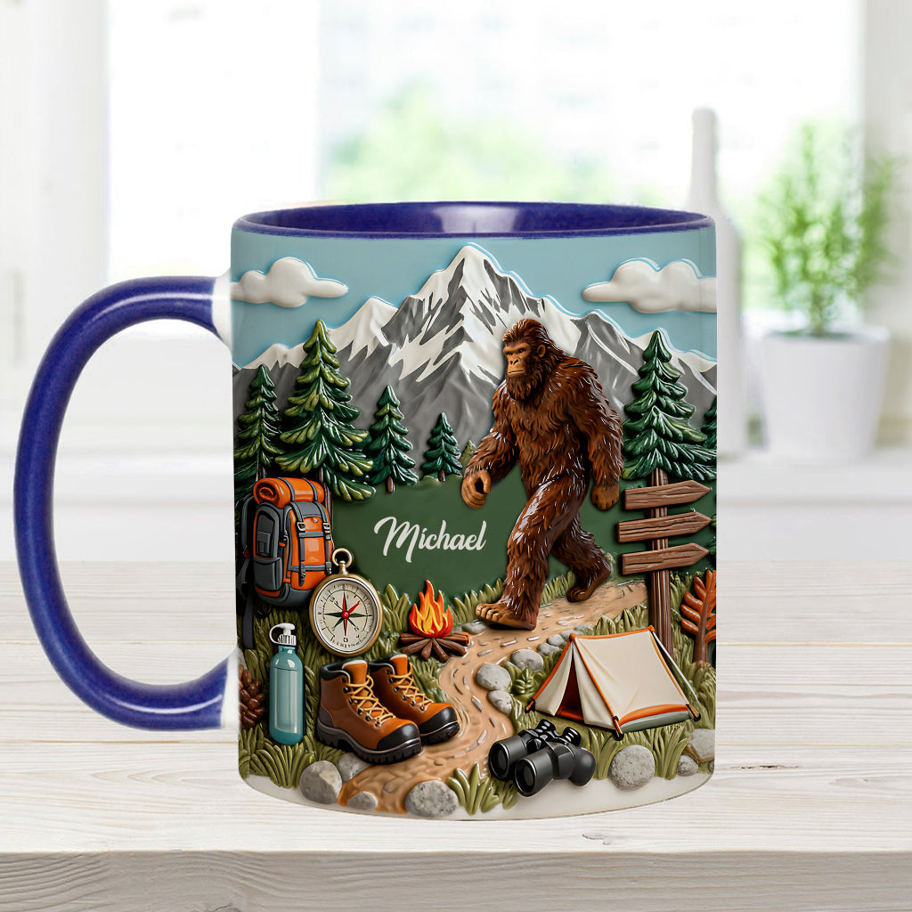 L'aventure vous attend - Mug et sous-verre personnalisés pour la randonnée