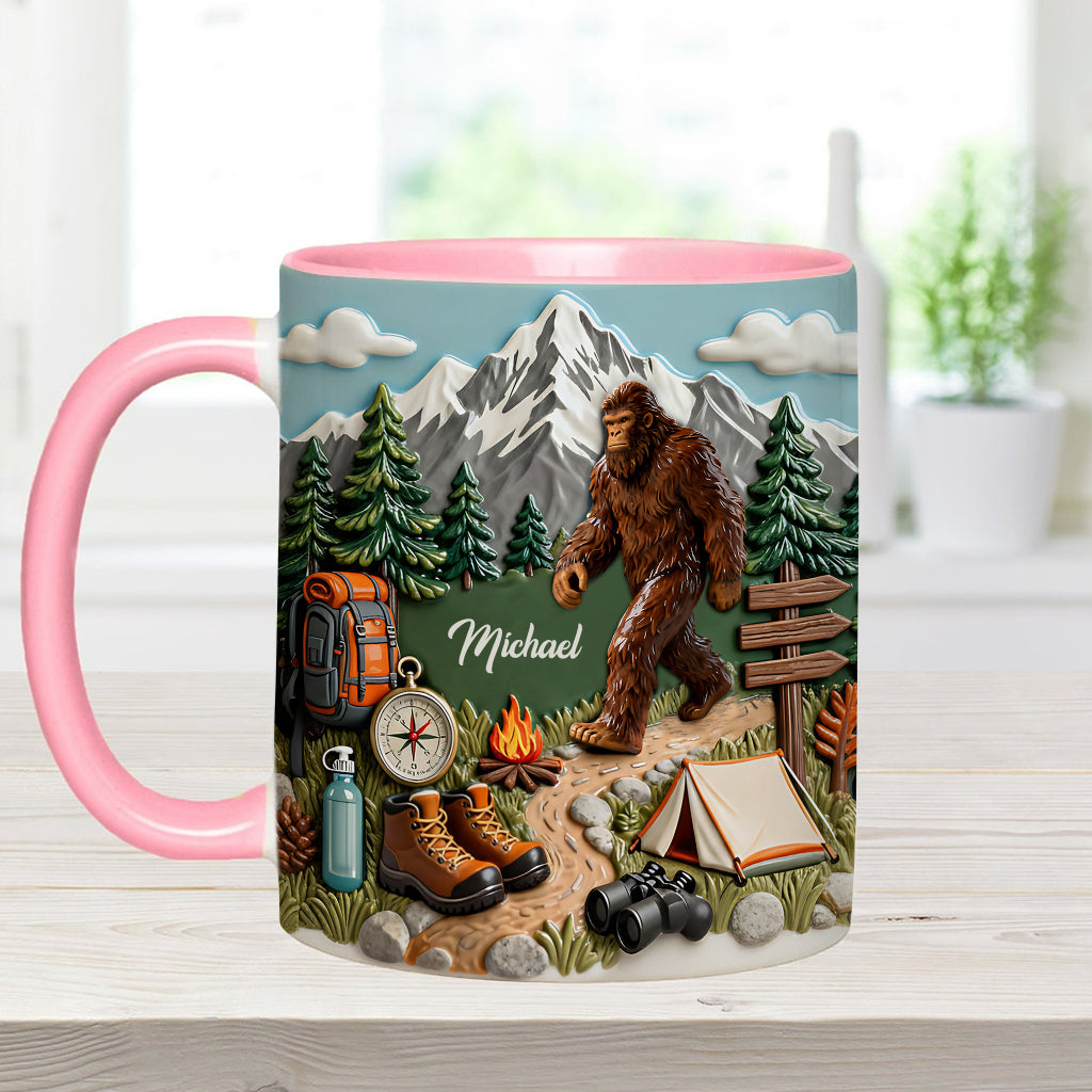L'aventure vous attend - Mug et sous-verre personnalisés pour la randonnée