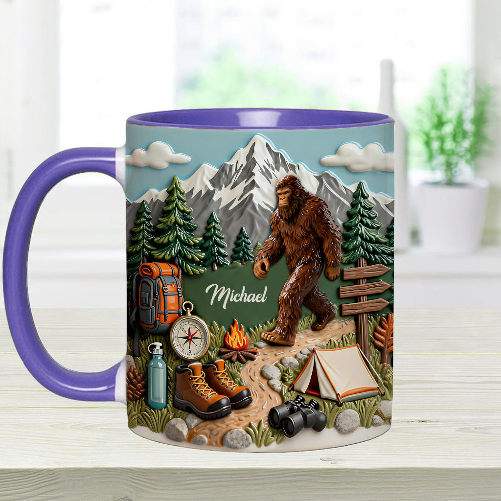 L'aventure vous attend - Mug et sous-verre personnalisés pour la randonnée