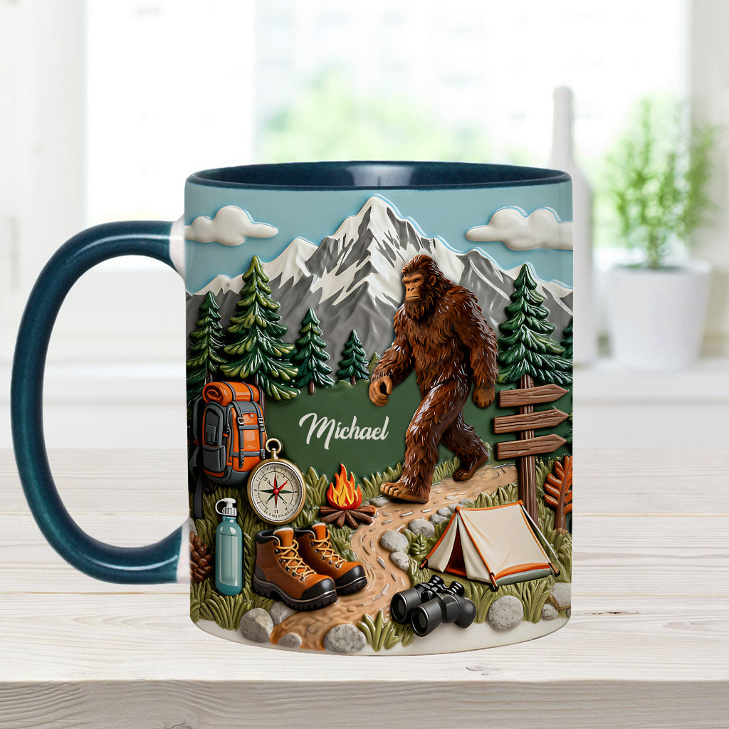 L'aventure vous attend - Mug et sous-verre personnalisés pour la randonnée