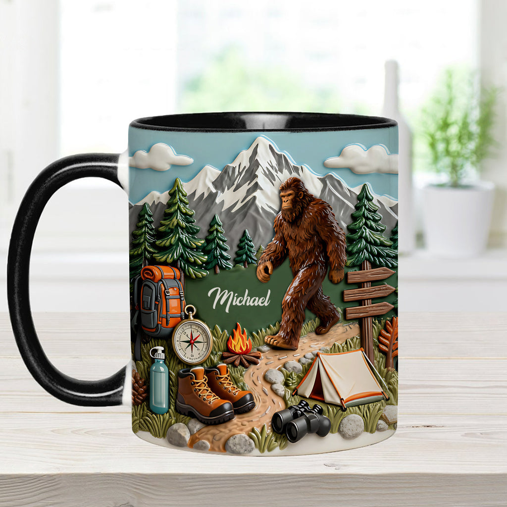 L'aventure vous attend - Mug et sous-verre personnalisés pour la randonnée