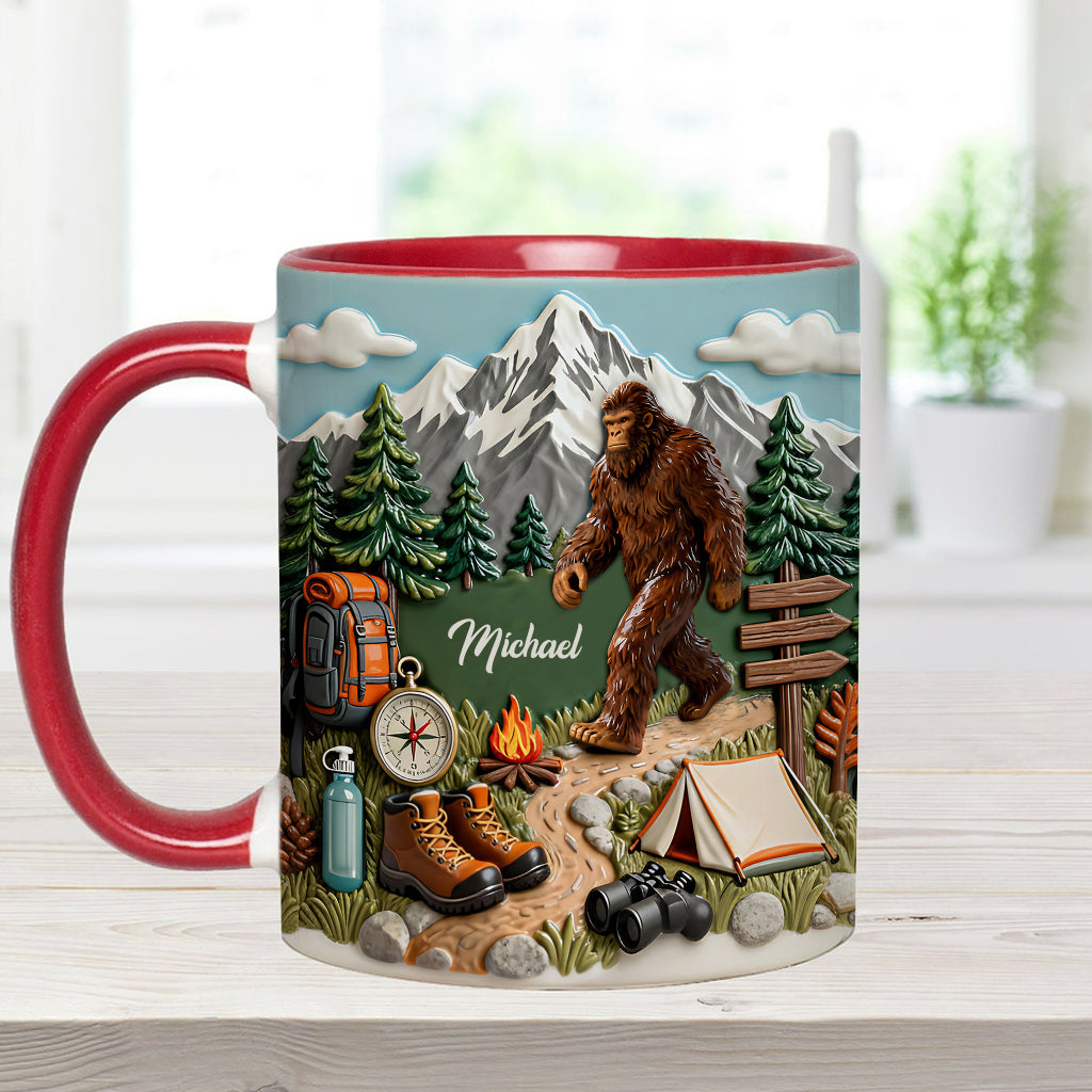 L'aventure vous attend - Mug et sous-verre personnalisés pour la randonnée