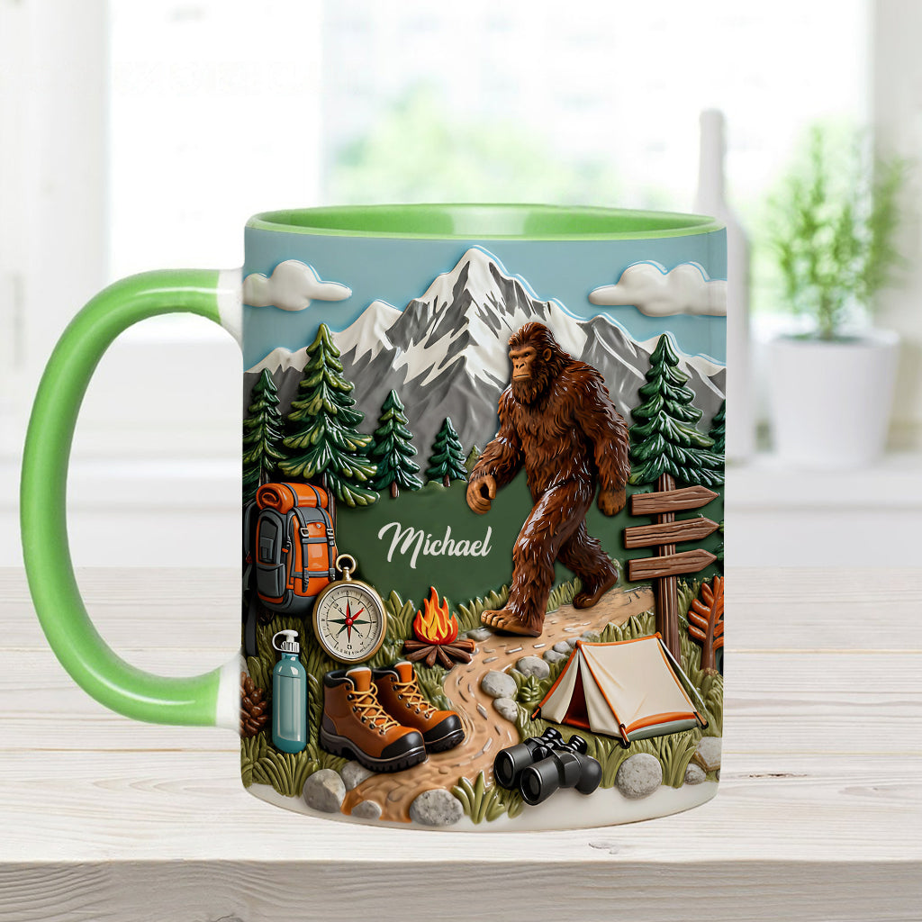 L'aventure vous attend - Mug et sous-verre personnalisés pour la randonnée