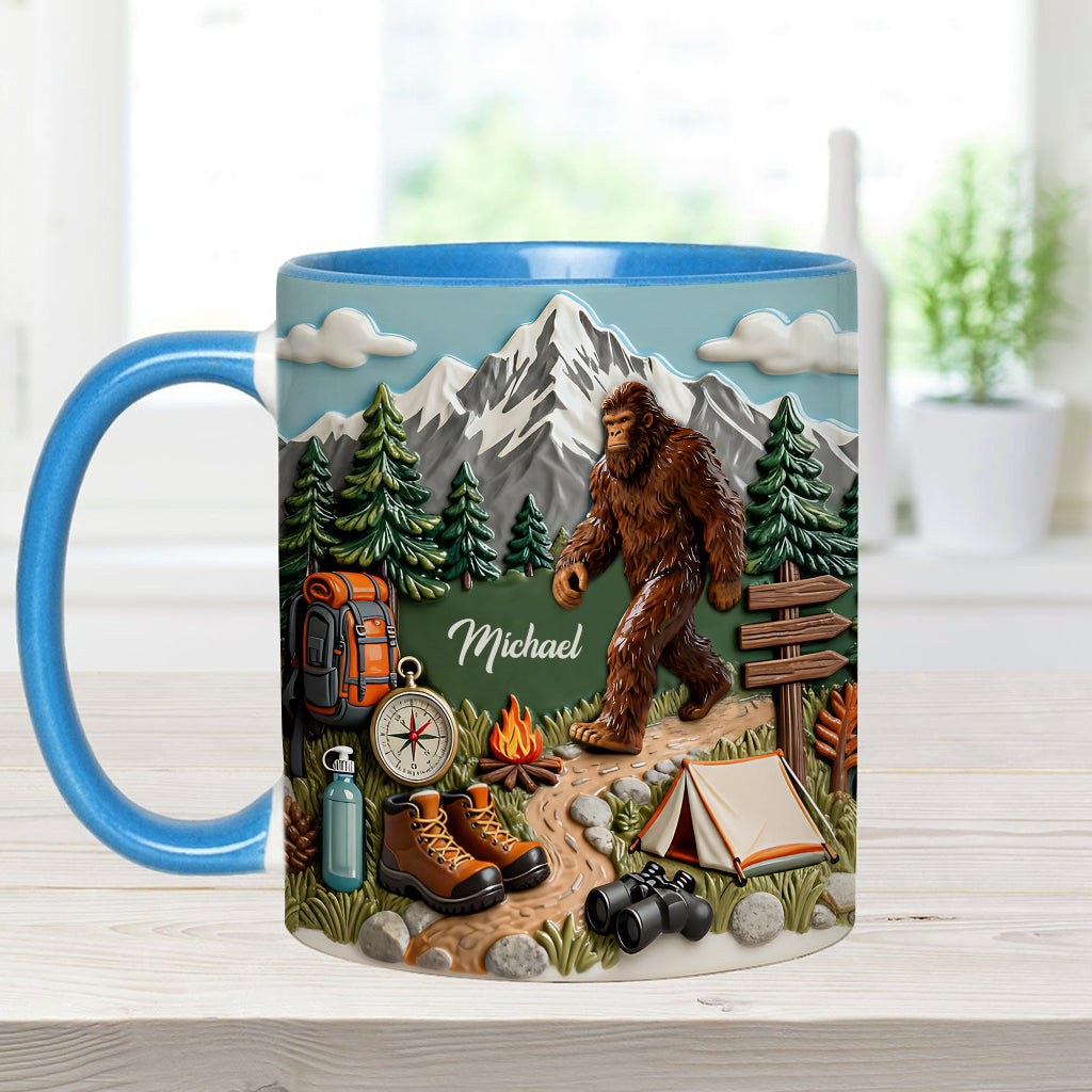 L'aventure vous attend - Mug et sous-verre personnalisés pour la randonnée